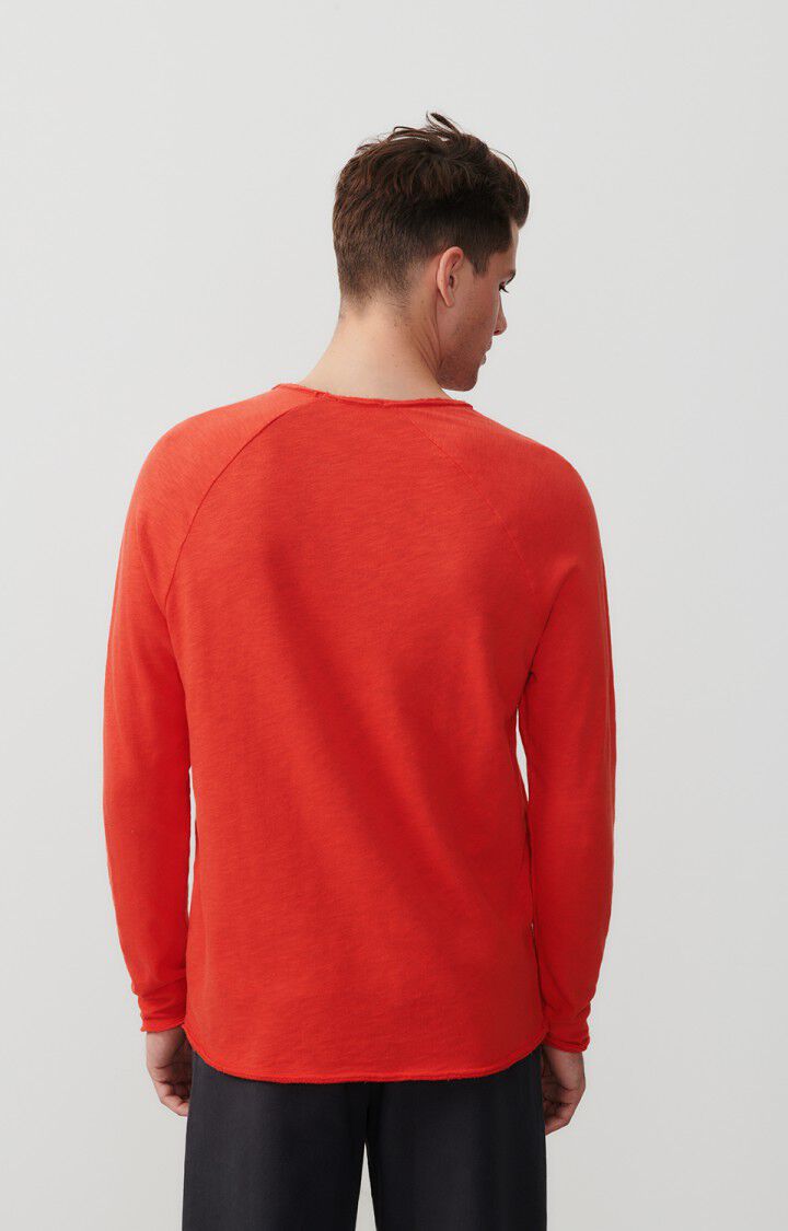 American Vintage T-shirt Homme Sonoma - PIMENT VINTAGE 80 Manches Longues Rouge - E24