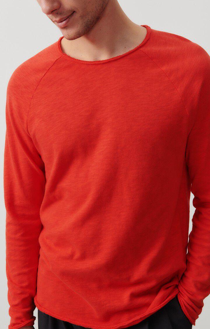 American Vintage T-shirt Homme Sonoma - PIMENT VINTAGE 80 Manches Longues Rouge - E24