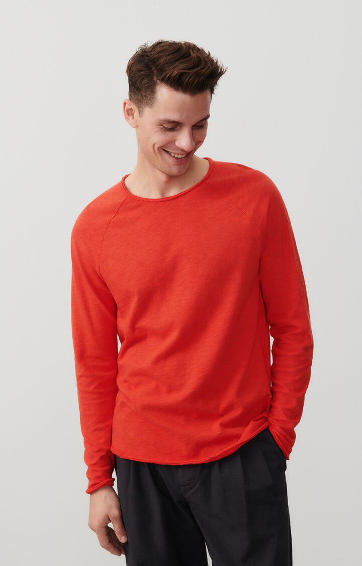 american vintage T-shirt homme Sonoma - PIMENT VINTAGE 80 Manches longues Rouge - E24