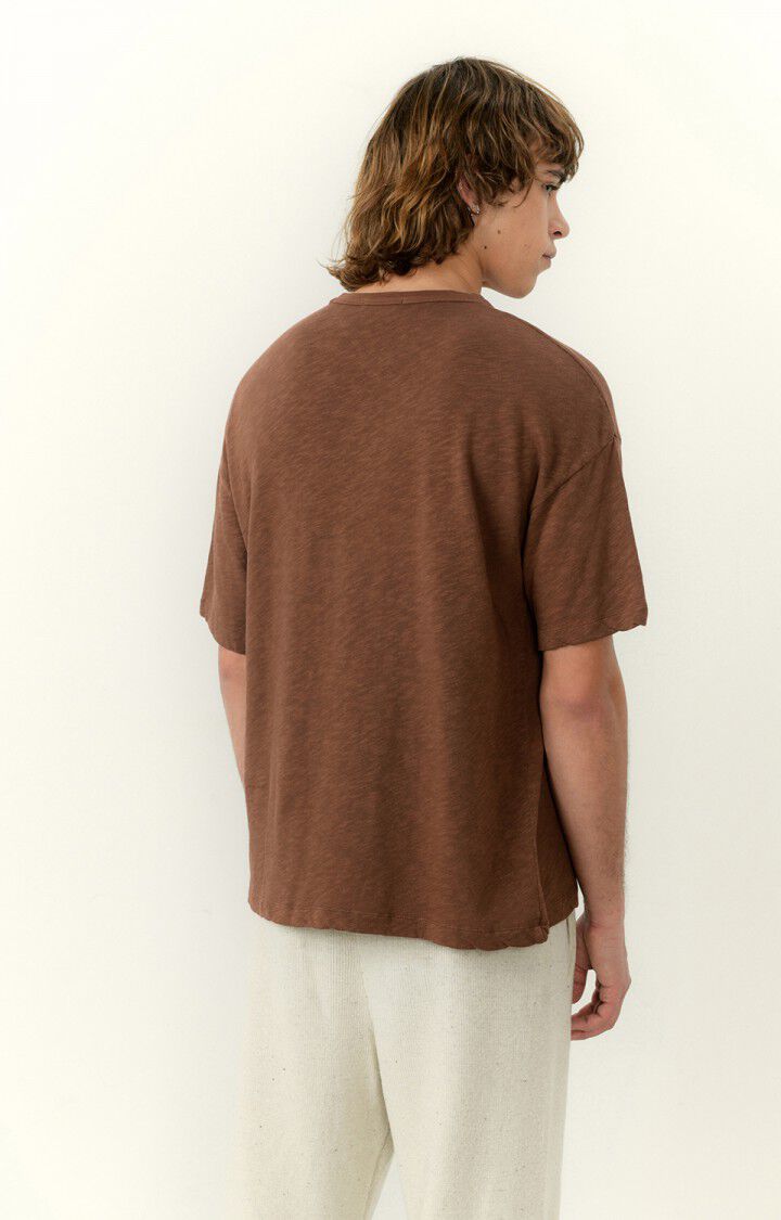 American Vintage T-shirt Homme Sonoma - RACINE VINTAGE 21 Manches Courtes Marron - E23