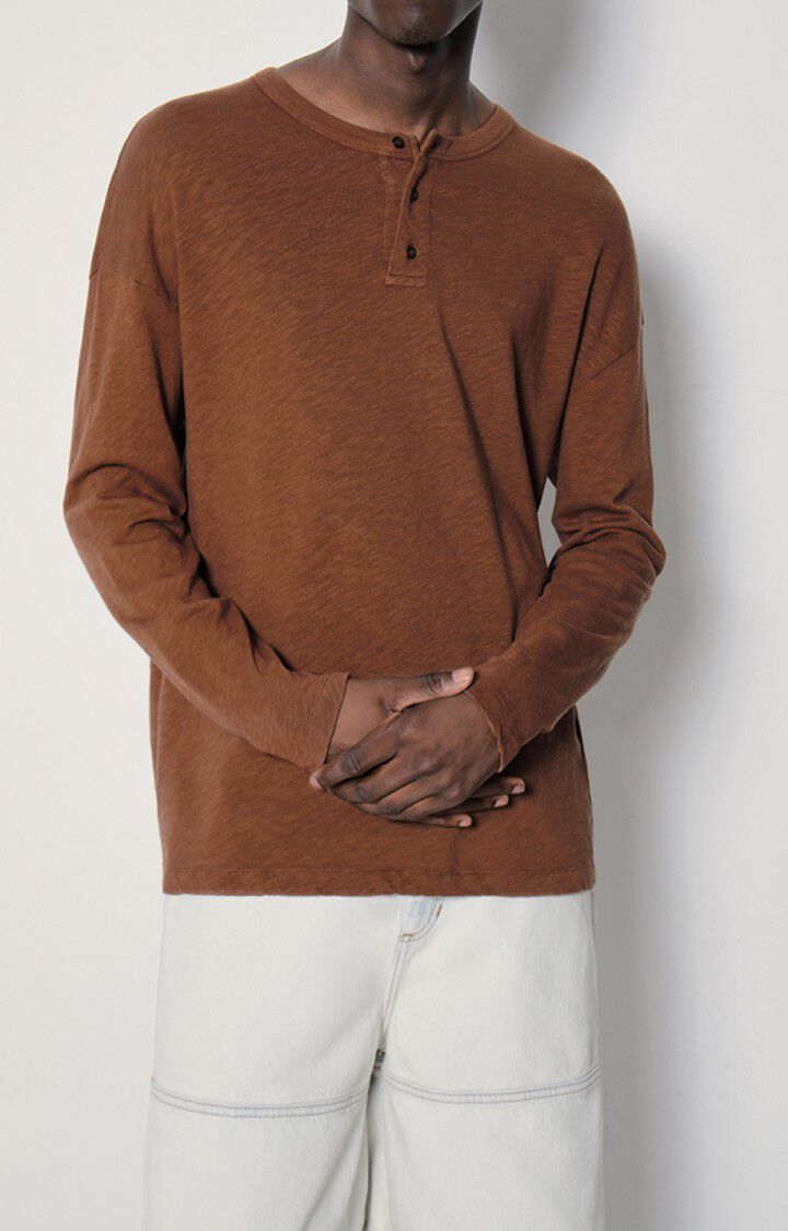 american vintage T-shirt homme Sonoma - RACINE VINTAGE 56 Manches longues Marron - E23