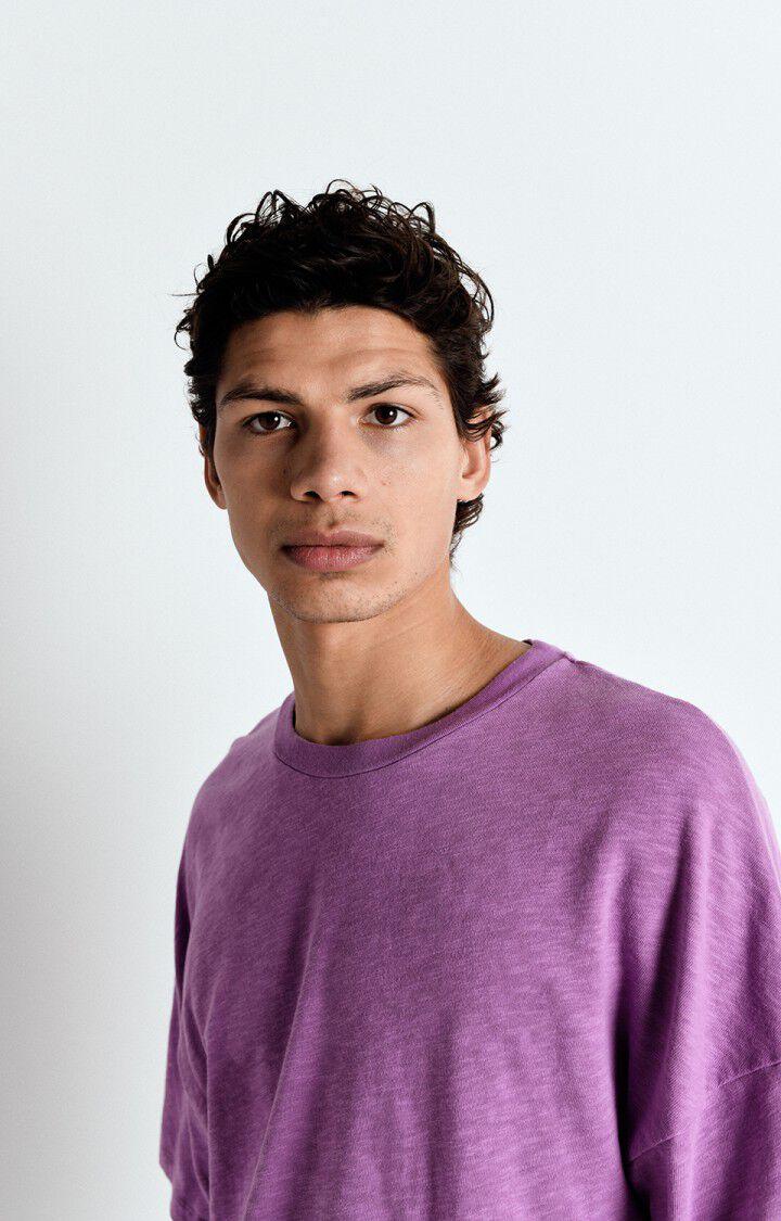 American Vintage T-shirt Homme Sonoma - ROSE INDIEN VINTAGE 16 Manches Courtes Violet - E25