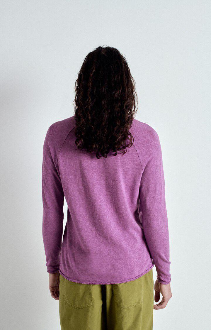 American Vintage T-shirt Homme Sonoma - ROSE INDIEN VINTAGE 80 Manches Longues Violet - E25