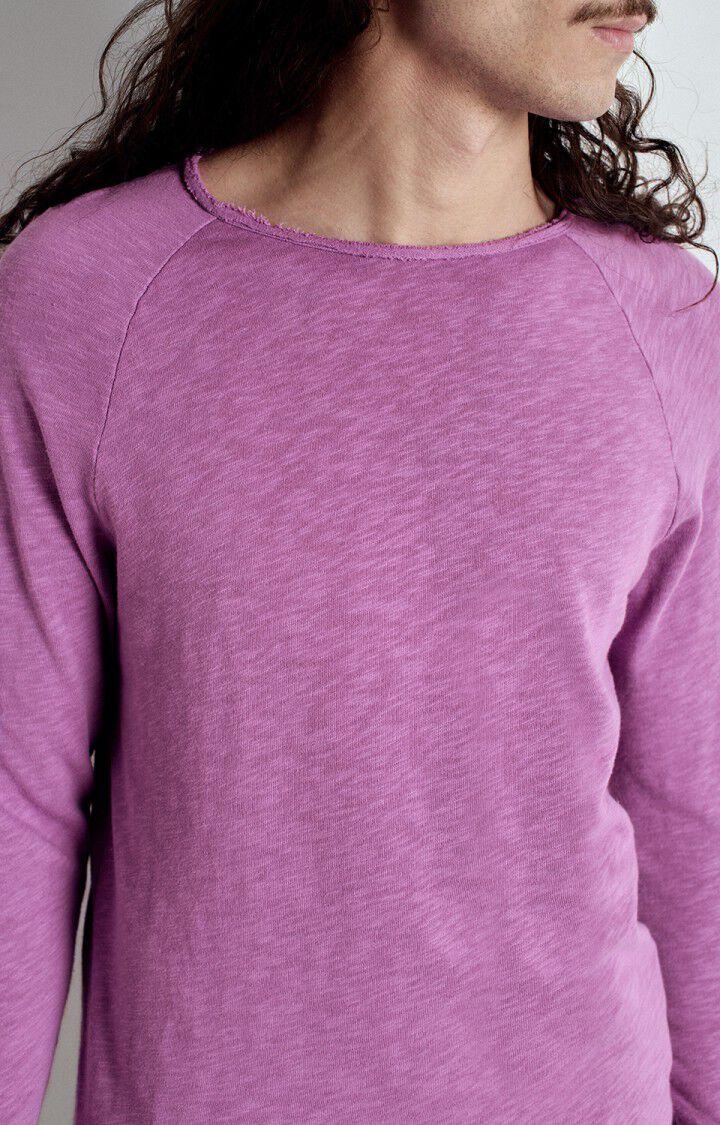 American Vintage T-shirt Homme Sonoma - ROSE INDIEN VINTAGE 80 Manches Longues Violet - E25