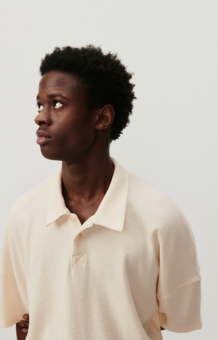 American Vintage T-shirt Homme Sotto - ECRU 16 Manches Courtes Beige - E24