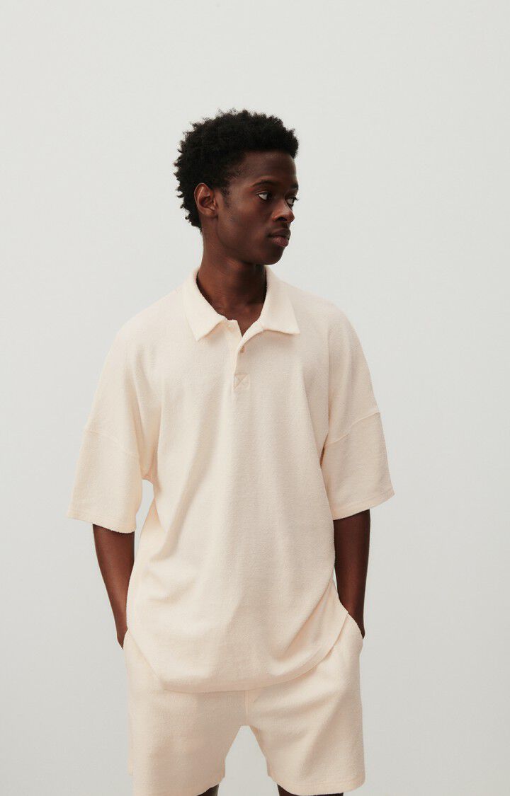 american vintage T-shirt homme Sotto - ECRU 16 Manches courtes Beige - E24