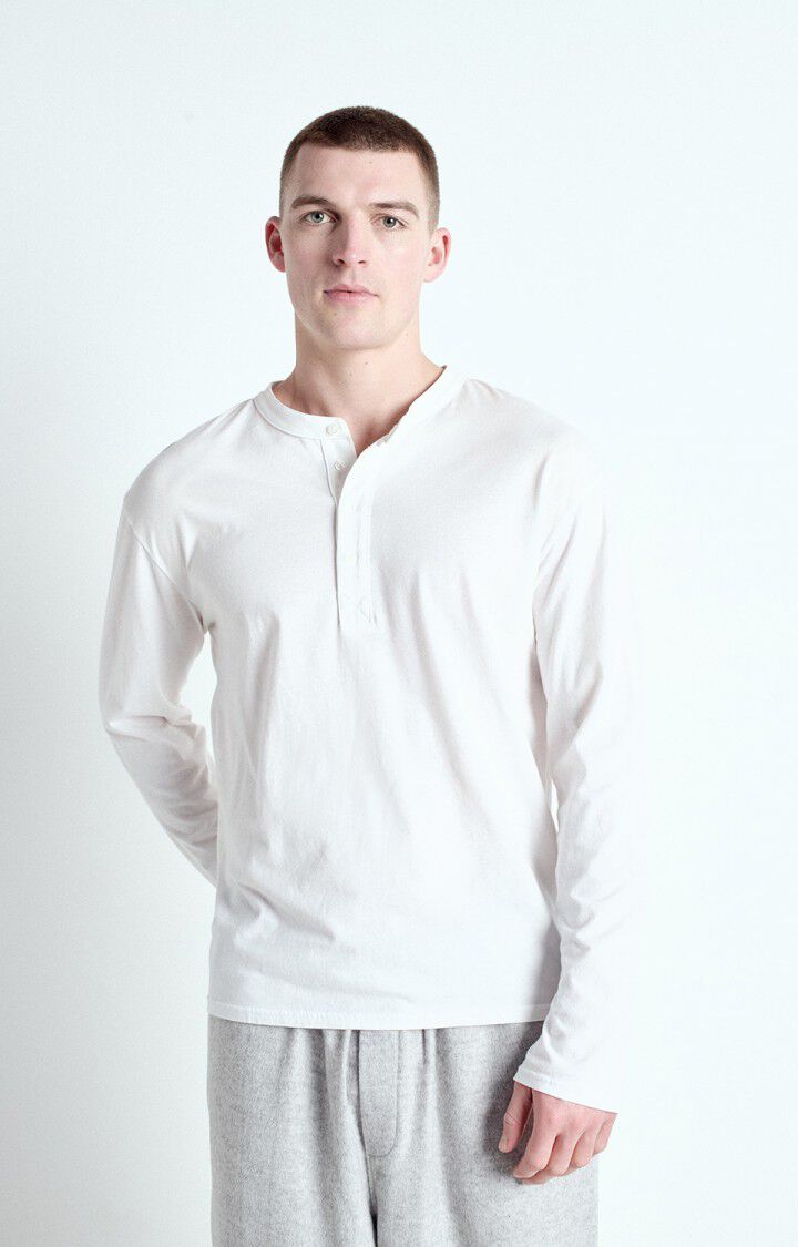 american vintage T-shirt homme Vupaville - BLANC 62 Manches longues Blanc - E25