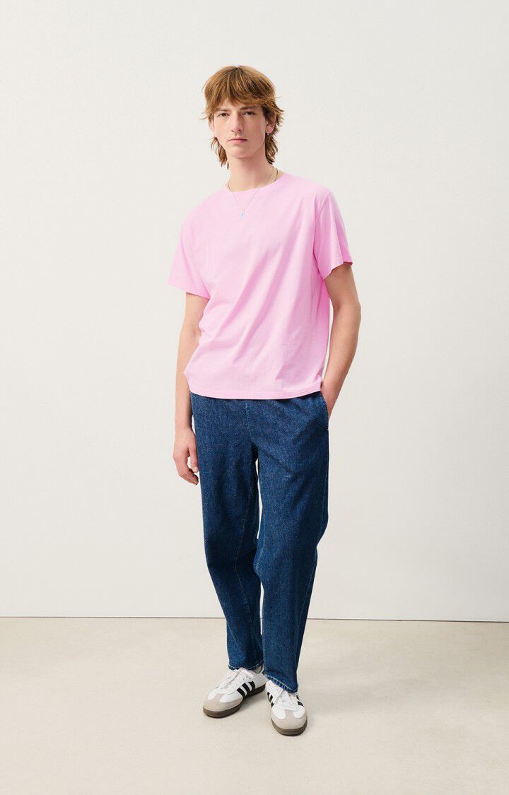 American Vintage T-shirt Homme Vupaville - BONBON 22 Manches Courtes Rose - H24