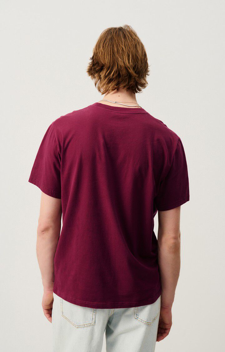 American Vintage T-shirt Homme Vupaville - BORDEAUX 22 Manches Courtes Rouge - H24