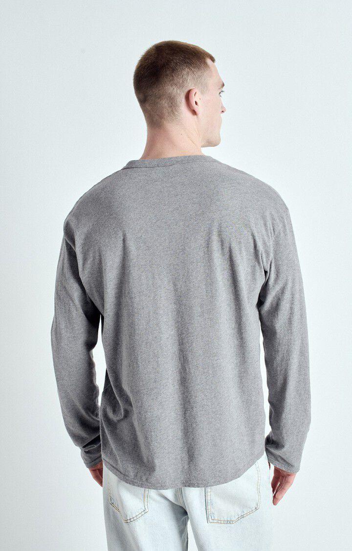American Vintage T-shirt Homme Vupaville - GRIS CHINE 62 Manches Longues Gris - E25
