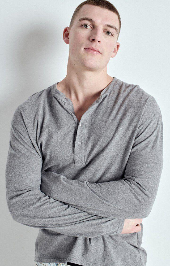 american vintage T-shirt homme Vupaville - GRIS CHINE 62 Manches longues Gris - E25