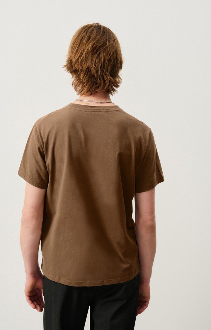American Vintage T-shirt Homme Vupaville - MARRON GLACE 22 Manches Courtes Marron - H24