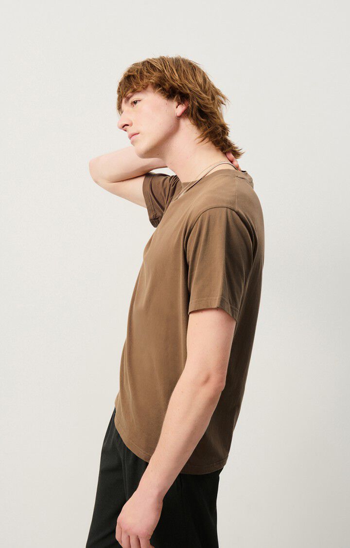 American Vintage T-shirt Homme Vupaville - MARRON GLACE 22 Manches Courtes Marron - H24