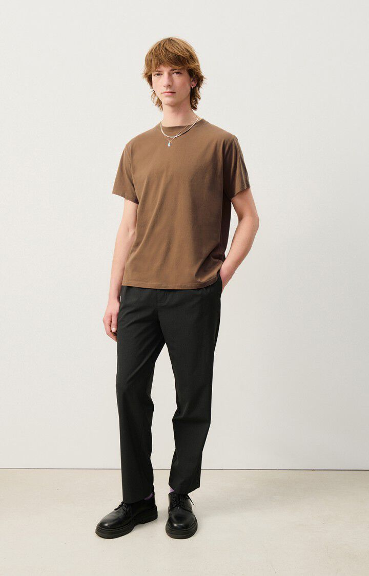 american vintage T-shirt homme Vupaville - MARRON GLACE 22 Manches courtes Marron - H24
