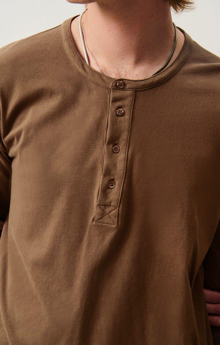 American Vintage T-shirt Homme Vupaville - MARRON GLACE 62 Manches Longues Marron - H24
