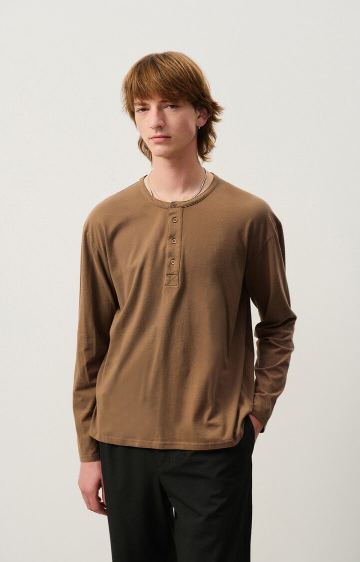 american vintage T-shirt homme Vupaville - MARRON GLACE 62 Manches longues Marron - H24