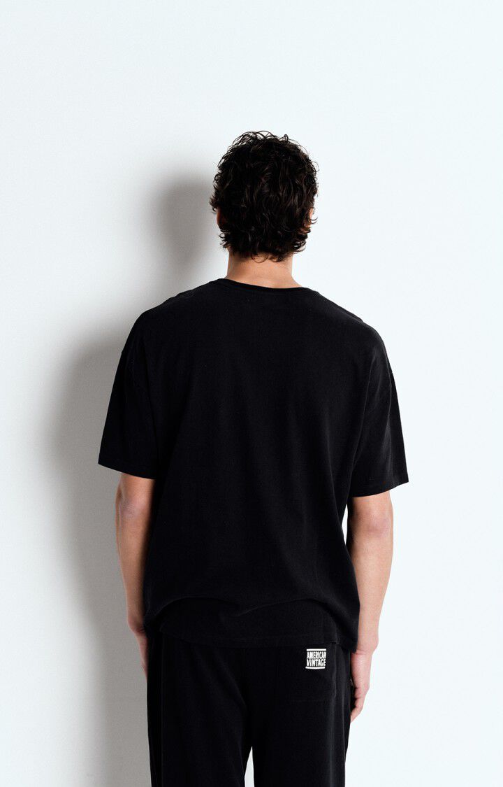 American Vintage T-shirt Homme Ykobow - TENEBRE 21 Manches Courtes Noir - E25
