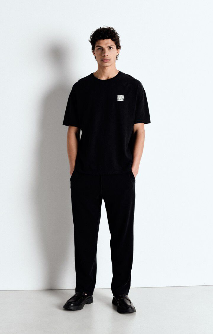 American Vintage T-shirt Homme Ykobow - TENEBRE 21 Manches Courtes Noir - E25