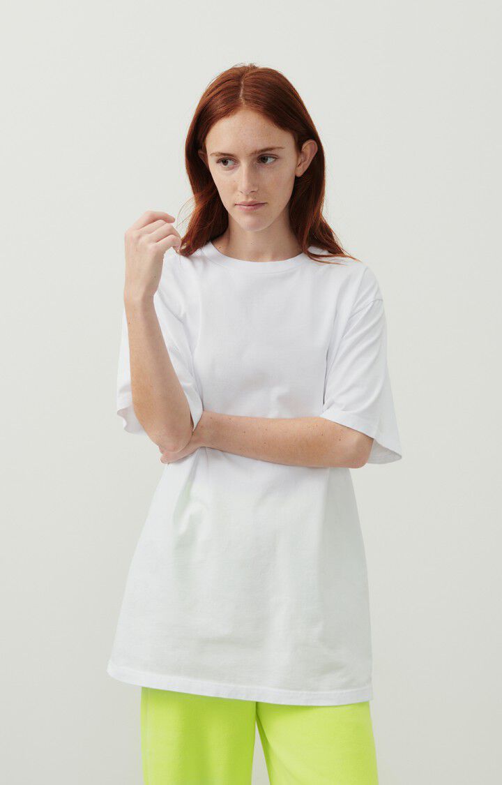 american vintage T-shirt mixte Fizvalley "Bonjour Firenze" - BLANC Blanc - E25