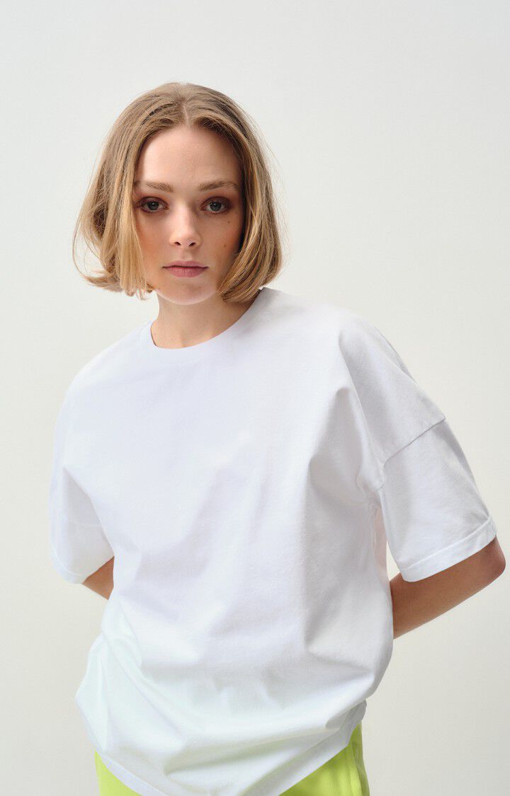 american vintage T-shirt mixte Fizvalley "Bonjour Forte dei Marmi" - BLANC 22 Manches courtes Blanc - E25