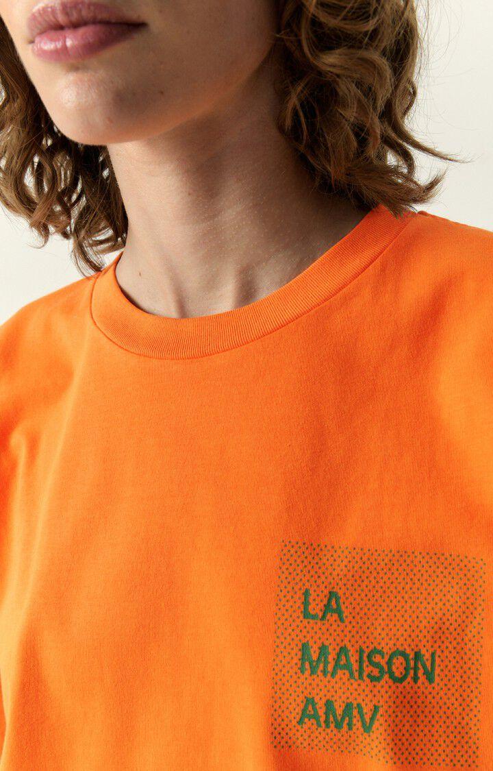 American Vintage T-shirt Mixte Fizvalley - ORANGEADE Orange - H22B