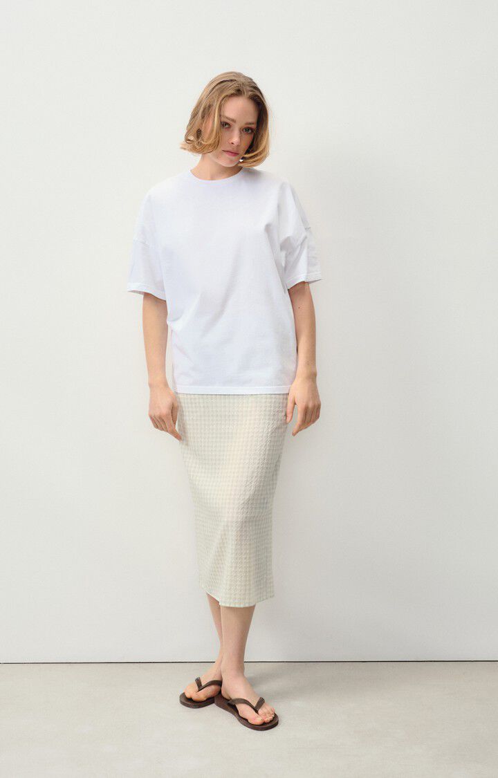 American Vintage T-shirt Mixte Newport - BLANC Blanc - MARKET