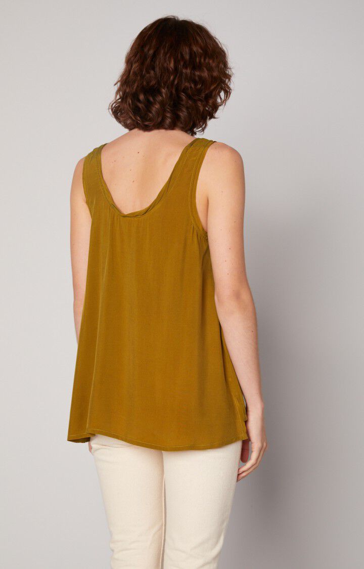 American Vintage Top Femme Azawood - CHAUDRON Sans Manches Marron - H17