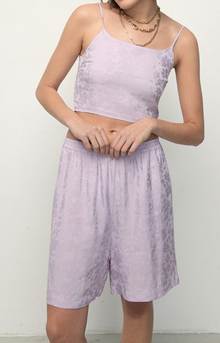 American Vintage Top Femme Bukbay - PARME Fines Bretelles Violet - E22B