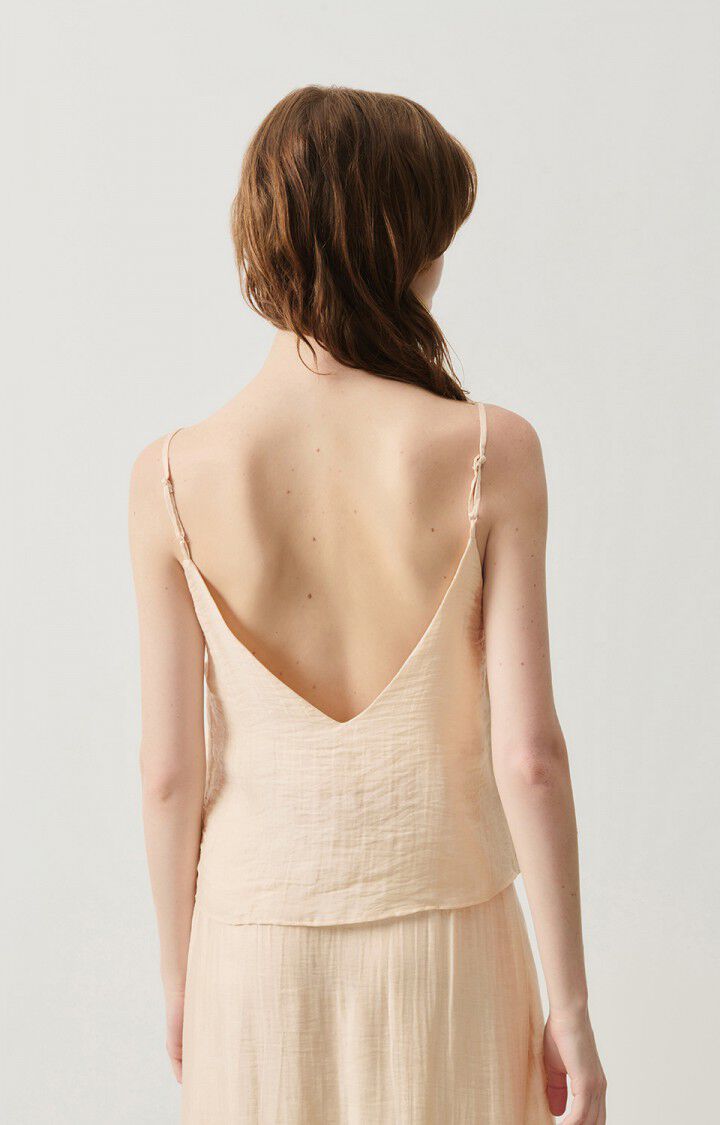 American Vintage Top Femme Detown - CHEESECAKE 0 Fines Bretelles Beige - H24