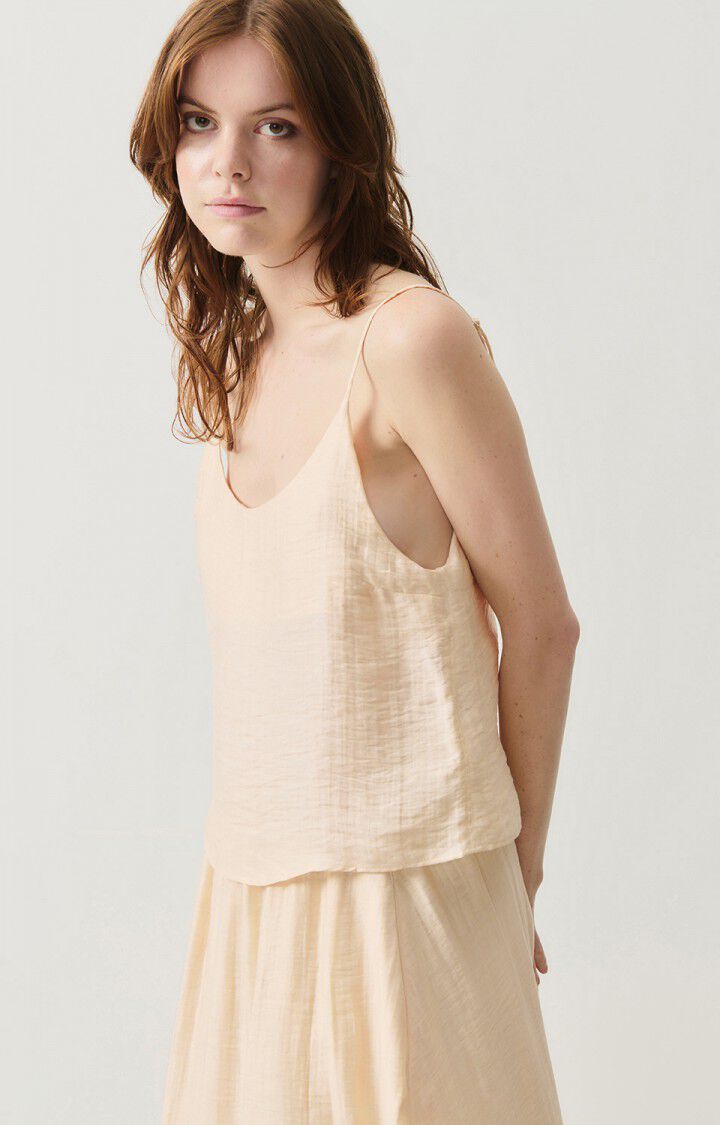 American Vintage Top Femme Detown - CHEESECAKE 0 Fines Bretelles Beige - H24