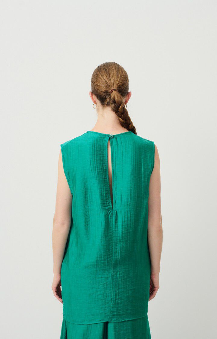 American Vintage Top Femme Detown - PAON 0 Sans Manches Bleu - H24