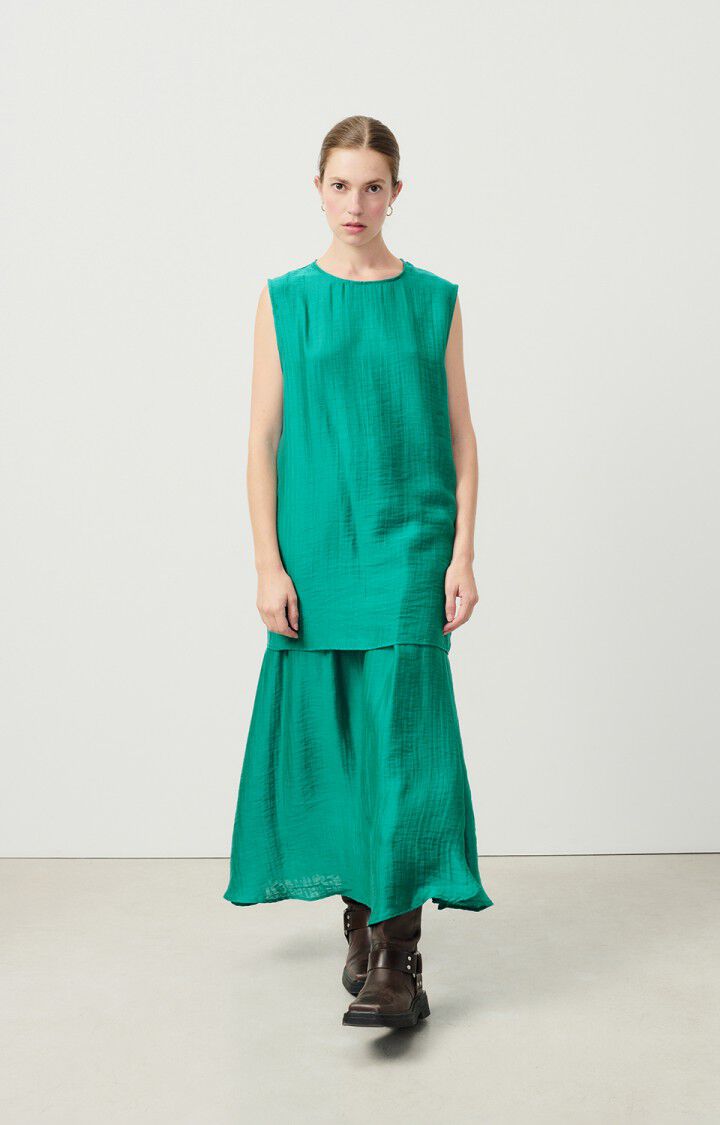 American Vintage Top Femme Detown - PAON 0 Sans Manches Bleu - H24