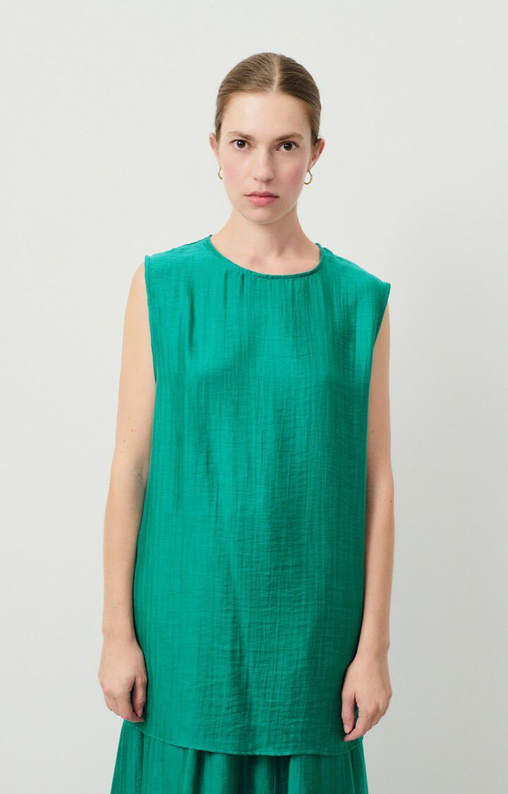 american vintage Top femme Detown - PAON 0 Sans manches Bleu - H24