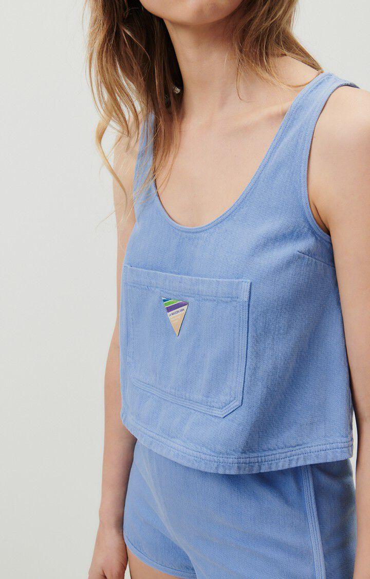 American Vintage Top Femme Eatbay - LAC VINTAGE 0 Sans Manches Bleu - E23
