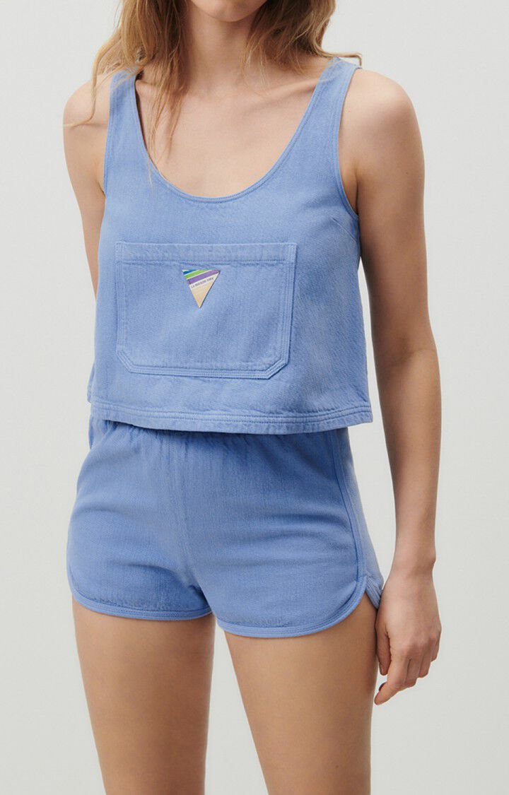 american vintage Top femme Eatbay - LAC VINTAGE 0 Sans manches Bleu - E23