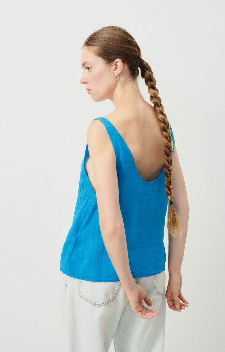 American Vintage Top Femme Ivybo - TROPICO 0 Fines Bretelles Bleu - E23