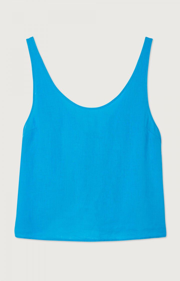 American Vintage Top Femme Ivybo - TROPICO 0 Fines Bretelles Bleu - E23