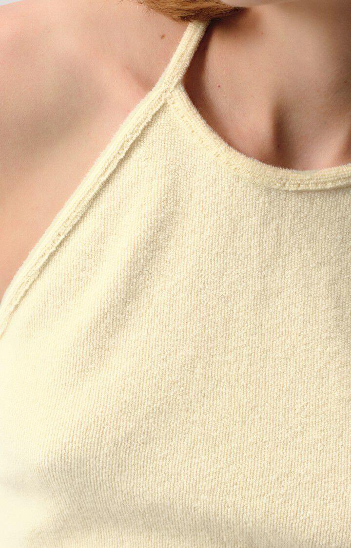 American Vintage Top Femme Izybay - VANILLE 0 Fines Bretelles Beige - E24