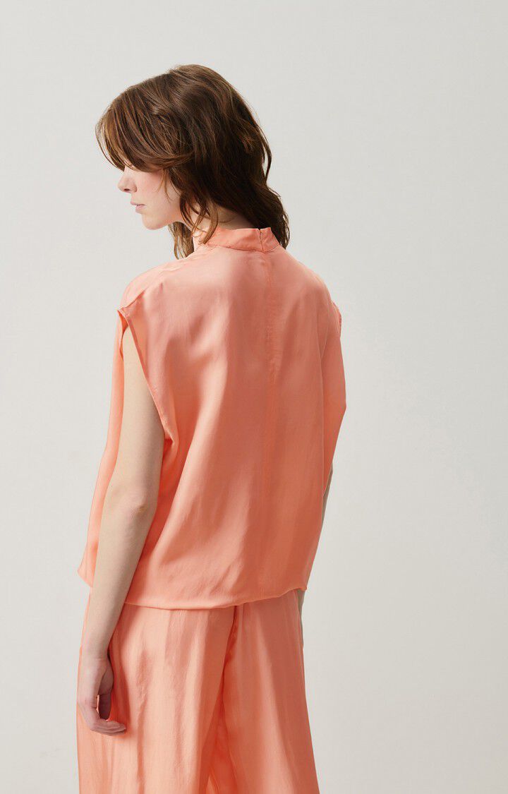 American Vintage Top Femme Luabird - FLAMANT ROSE 0 Sans Manches Rose - H24