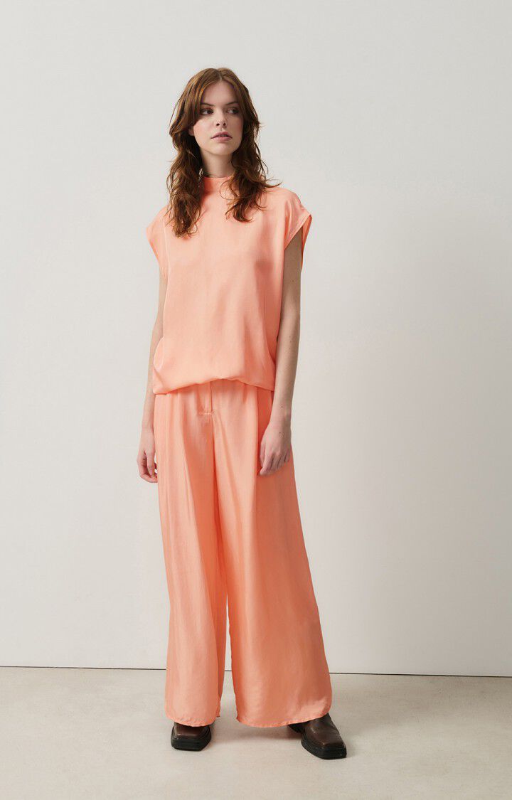 American Vintage Top Femme Luabird - FLAMANT ROSE 0 Sans Manches Rose - H24