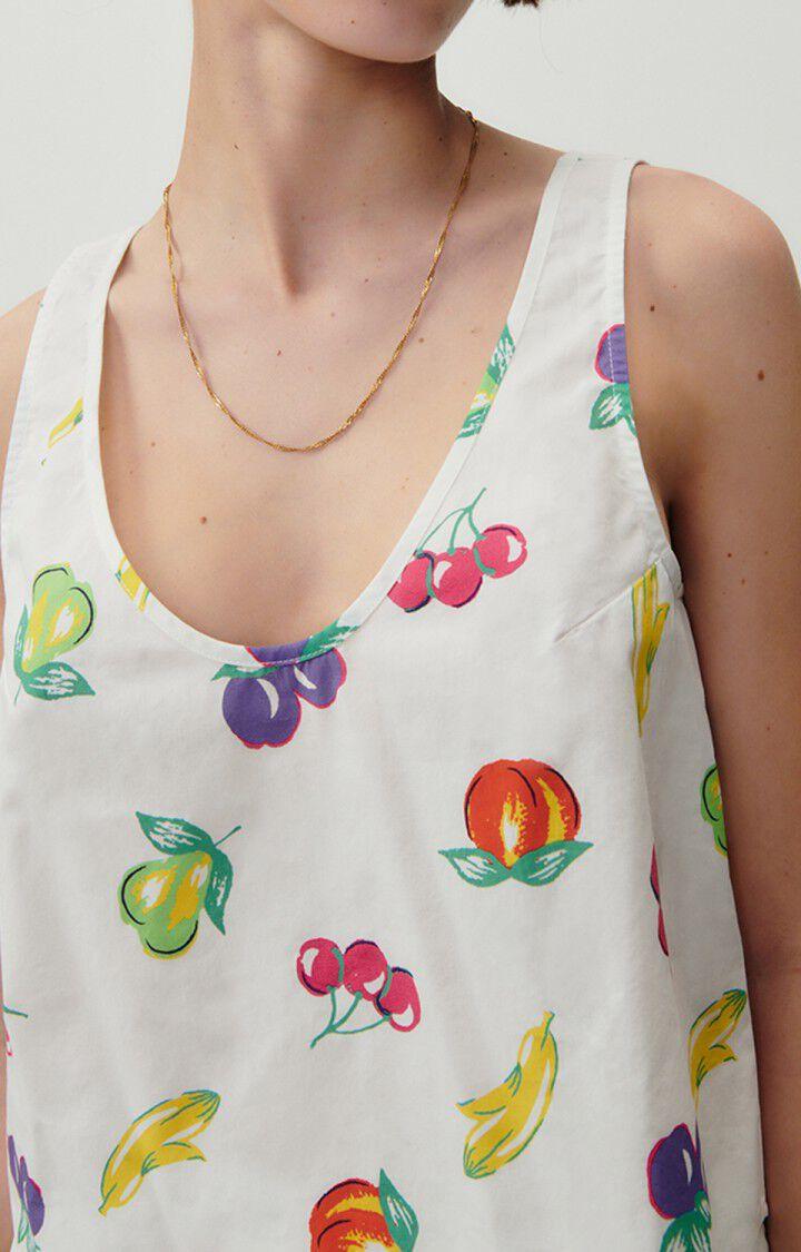 american vintage Top femme Naliboo - SUZIE 0 Sans manches Blanc - E23