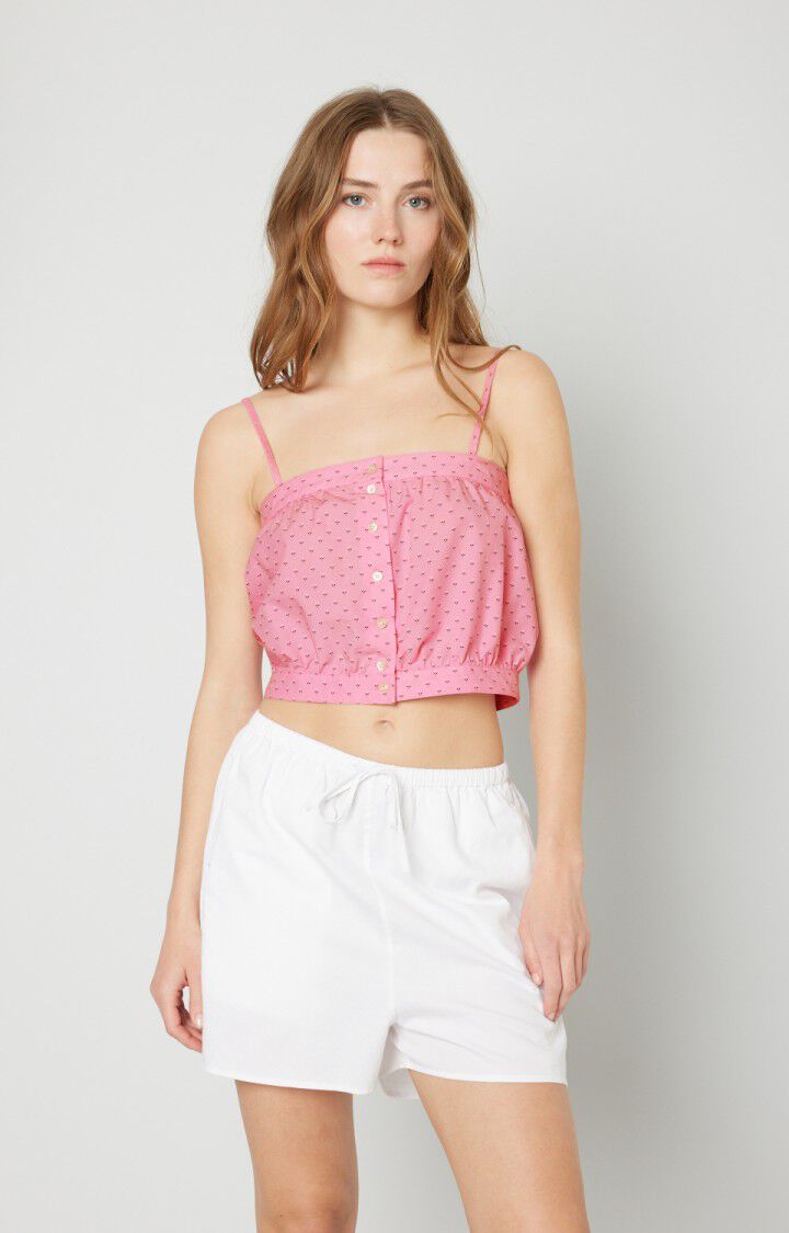 american vintage Top femme Otbeach - BILLIE Fines bretelles Rose - E21