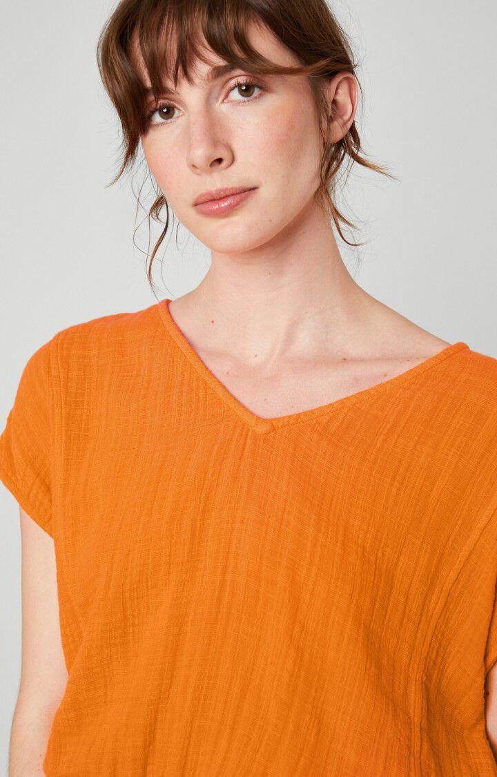 American Vintage Top Femme Oyobay - ORANGE Sans Manches Orange - E23