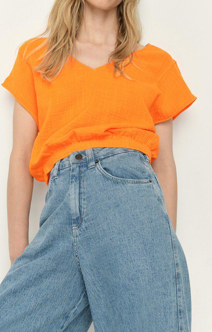 american vintage Top femme Oyobay - ORANGEADE Orange - E22