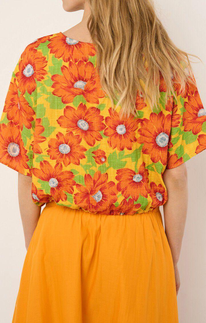 American Vintage Top Femme Oyobay - ROMY Manches Courtes Orange - E21