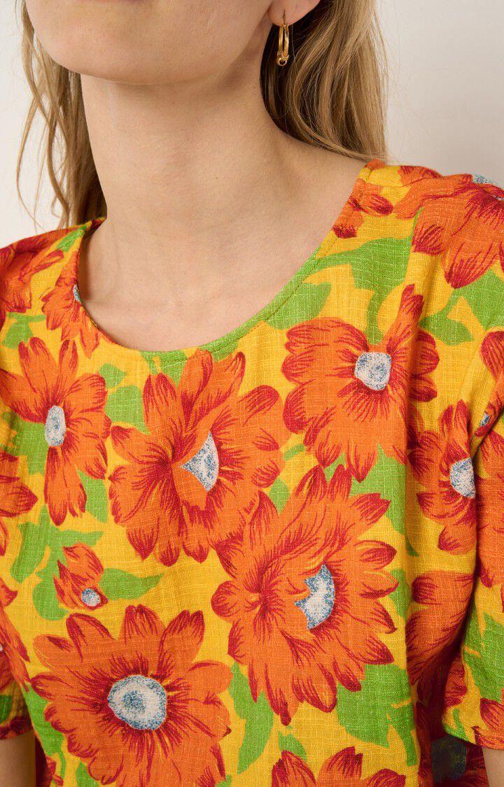 American Vintage Top Femme Oyobay - ROMY Manches Courtes Orange - E21