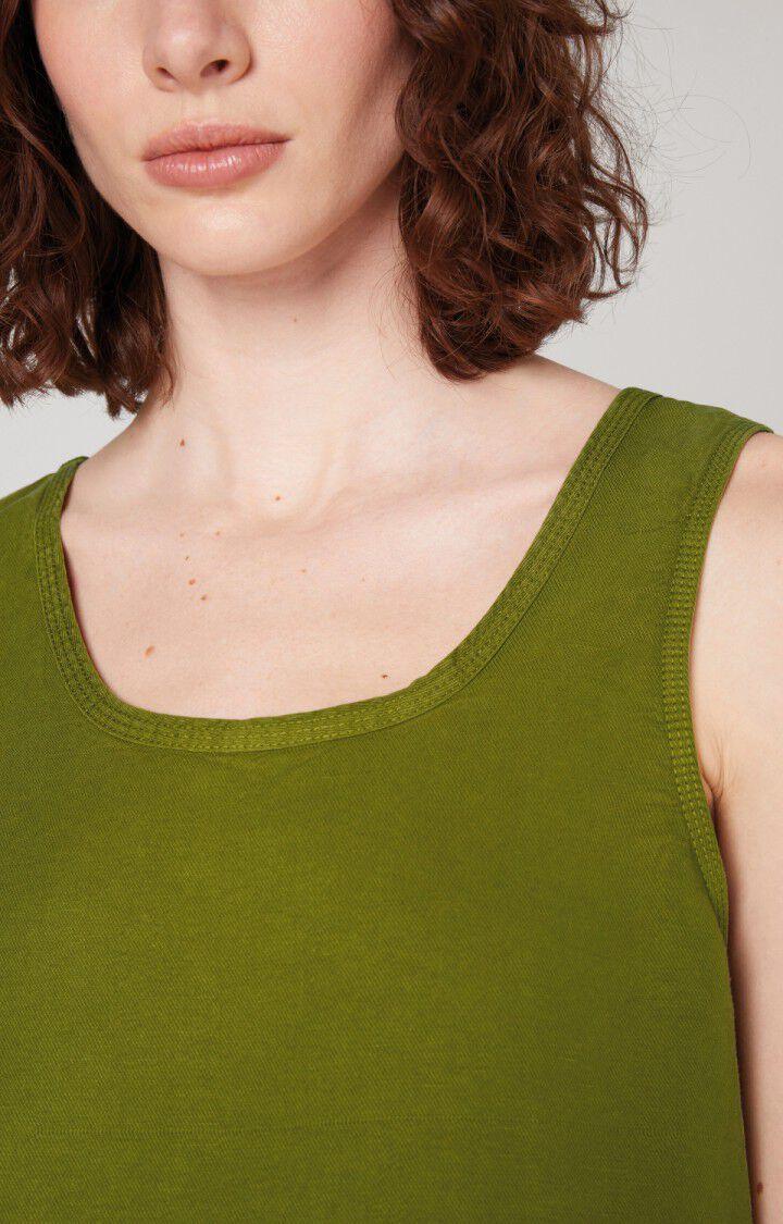 American Vintage Top Femme Ronrock - MARAIS Sans Manches Vert - E22