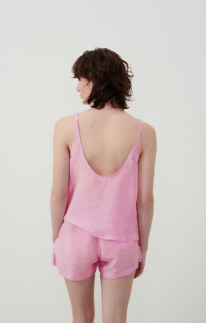 American Vintage Top Femme Scarow - CHAMALLOW 0 Fines Bretelles Rose - E24