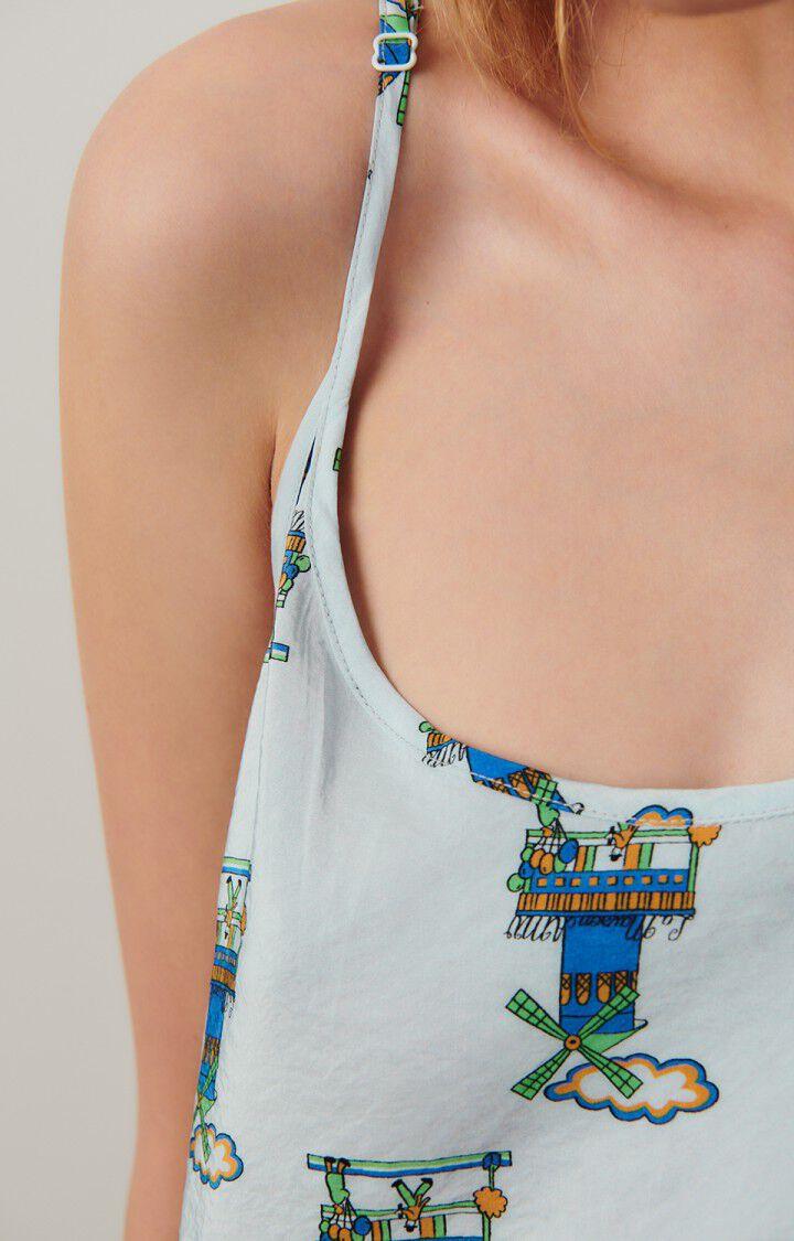 American Vintage Top Femme Scarow - PIPA 0 Fines Bretelles Bleu - E24