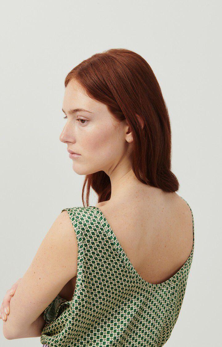 American Vintage Top Femme Shaning - ARMANDE 0 Fines Bretelles Vert - E24